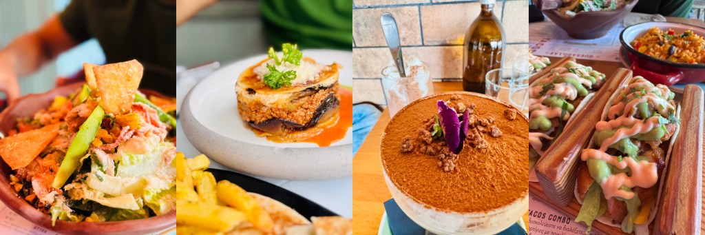 Food collage in Athens